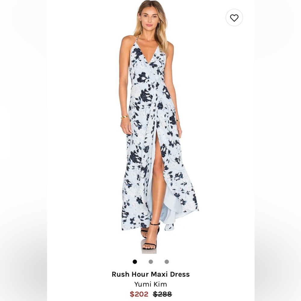 Yumi Kim Blue and White Floral Maxi Dress